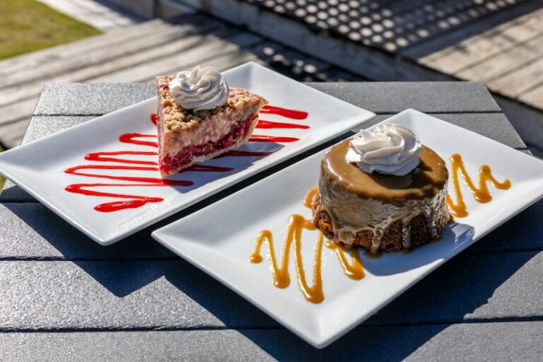 Sea Captain's Holiday Season Cherry Pie and Caramel Toffee Pudding Cake